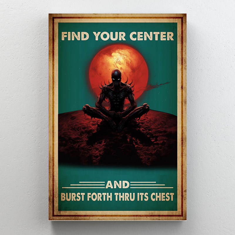 «Find Your Center On», impression, H 36 po x l 24 po x P 1,25 po