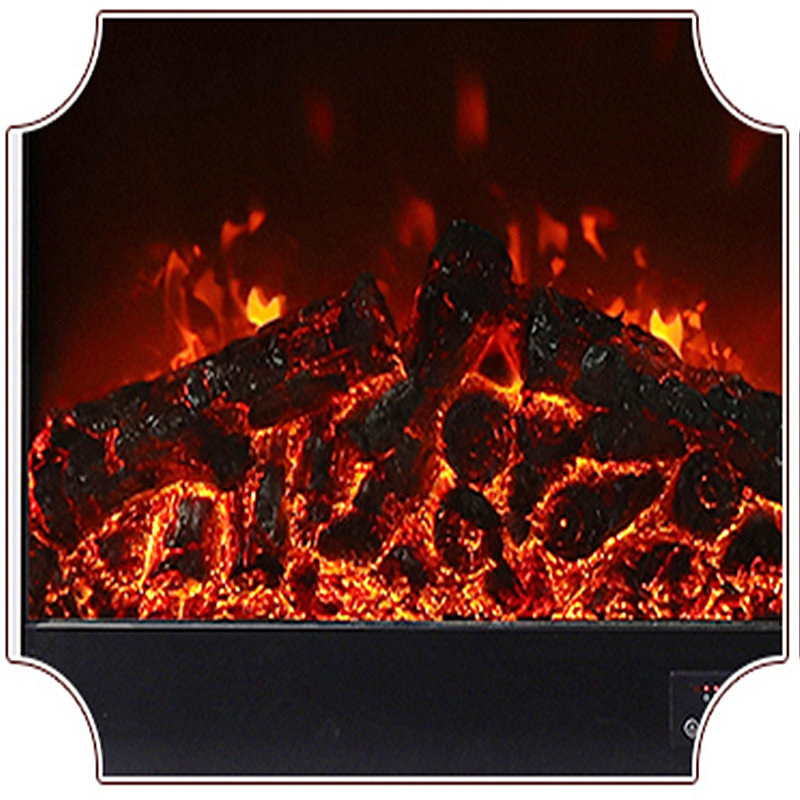 Armoire de rangement télé American Fireplace, Brun