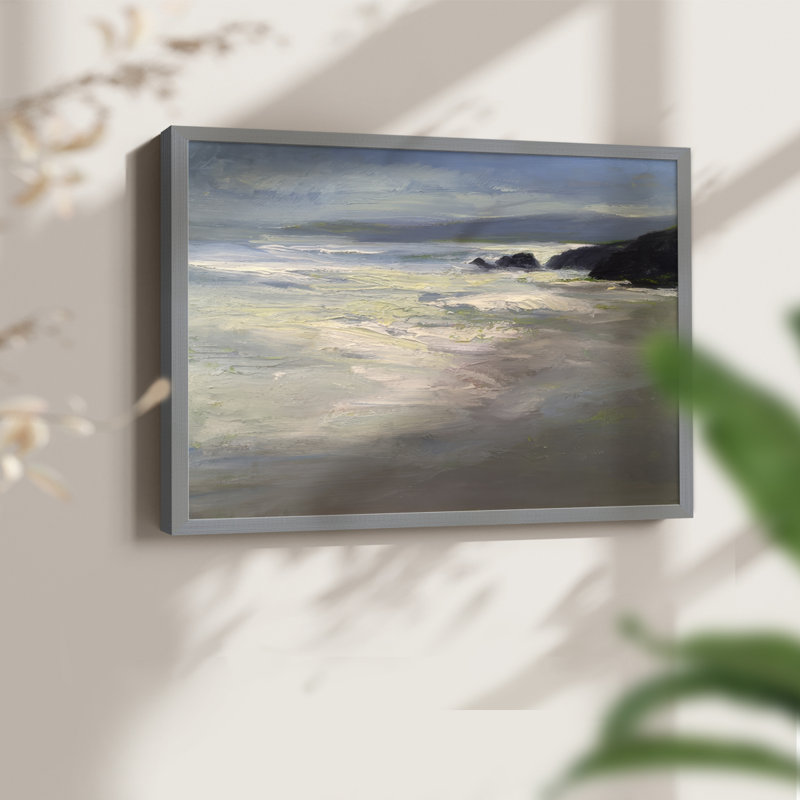 Pacifica -Framed Print - Restickable, Grey, 16" H x 20" W