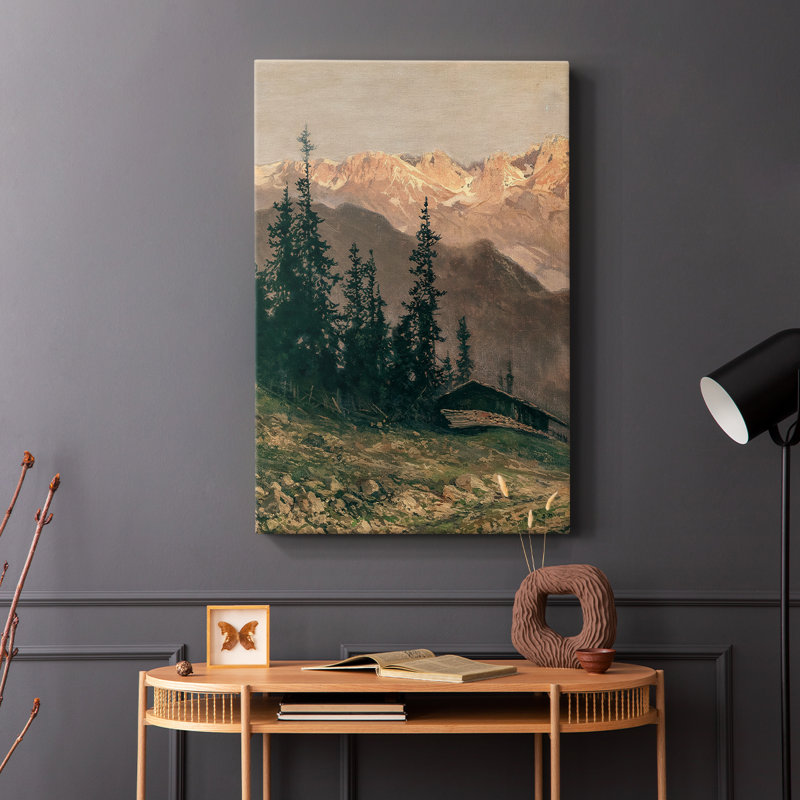 Paysage rétro CCXIV - galerie Cavas, H 12 po x l 8 po
