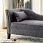 Méridienne en tissu avec garniture cloutée et garniture cloutée 1pc-620648783