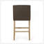 Tabouret de comptoir rembourré de 30,5 po - brun / naturel vieilli-1641196315-1641196313