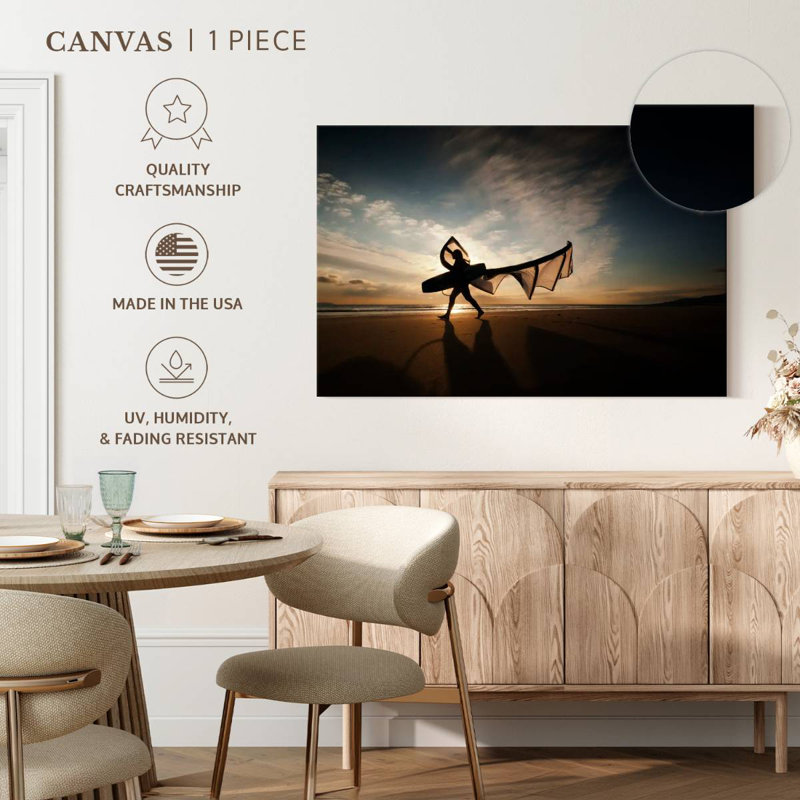 Sireci Kitesurfer Silhouette, 34" H x 51" W