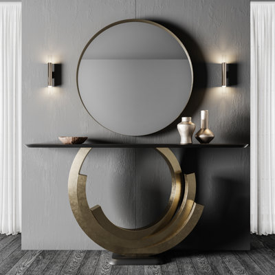 Ensemble de console et miroir 70,87 "