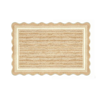 Kbndieu Fan-Shaped Antis Fatigues Kitchen Mat Absorbent Stain Resistants Non Sliped and Dusts Proof Featuring A Non Sliped Mesh Silicone Base Suitable for Bathrooms