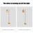 Medieval style metal glass floor lamp-509533751