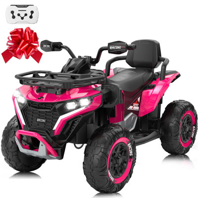 24V 4WD Kids Electric UTV w/ Remote Control, Large Seat & 3 Speeds