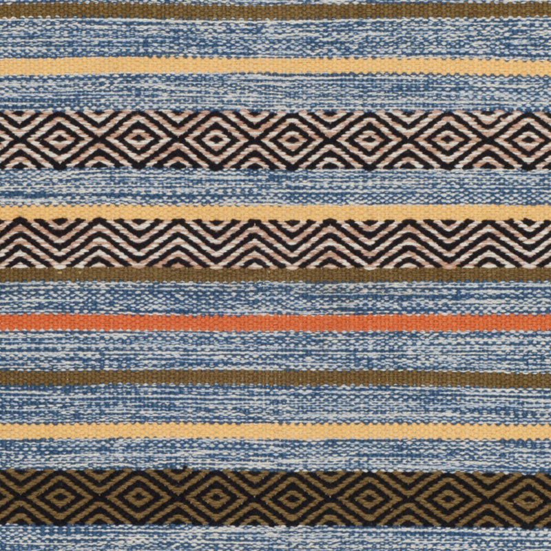 Montauk Hand Woven Cotton Striped Rug, Rectangle 2'6" x 4'
