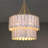 5-light Capiz Chandelier Modern Seashell Round Hanging Pendant Lighting 