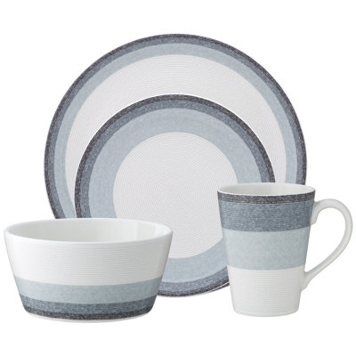 Noritake Colorscapes Layers Coupe 4-Piece Place Setting, Service for 1