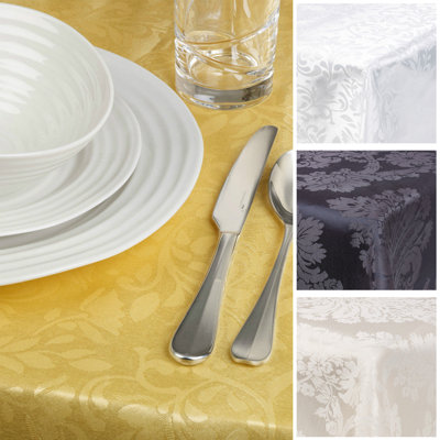 Damask Patterned Tablecloth