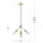 3 - Light Dimmable Sputnik Sphere Chandelier
