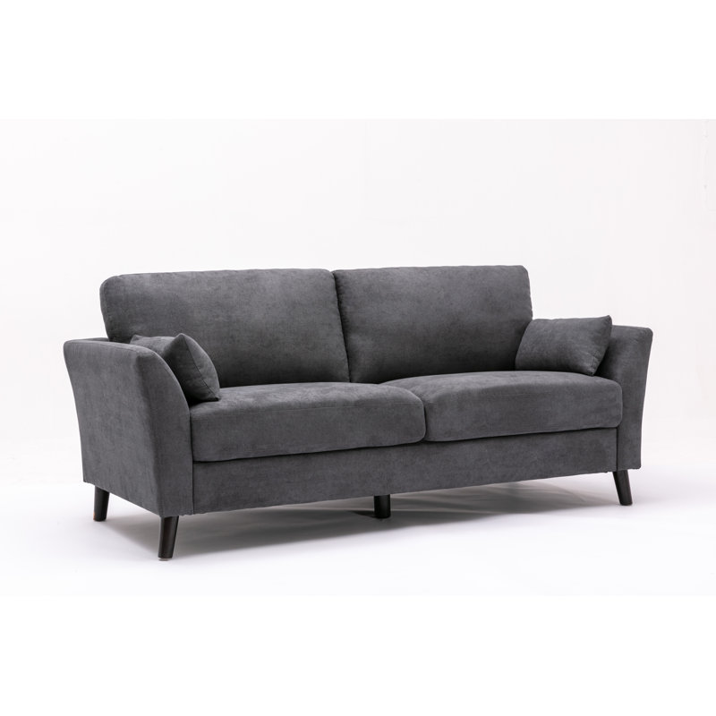 Upholstered 77'' Sofa, Gray Linen