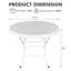 Table pliante ronde 31,5 po-434402643