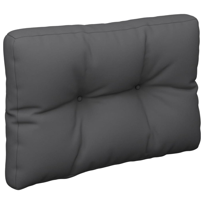 Coussin de siège d'extérieur standard en polyester gris anthracite Pallet Cushion, 23.6" W x 4.7" D