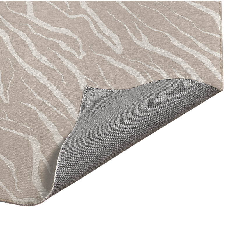 Lush Cracks Indoor Doormat, 36" W x 60" L, Taupe