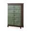 Green Solid Wood Shoe Storage Bench