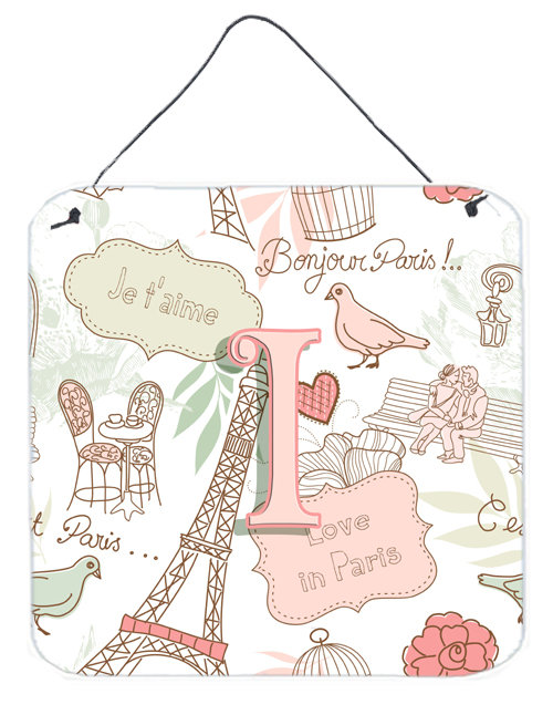 « love in paris », impression sur plaque, I