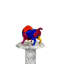 Bronze Color Splash Jigsaw Downward Bull Sculpture