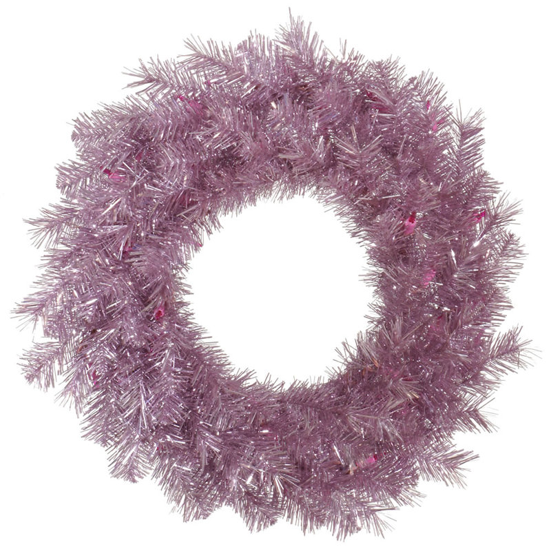 Couronne artificielle Bridger, H 30 po x l 30 po x P 3 po, Non, Mauve