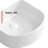 American Style Rectangle Vessel Sink For Bathroom - Above Counter Ceramic Wash Basin In Glossy White, Stain , Scratch 17.92 Lb Milk White Small Bathrooms Bowl, Easy To Clean, High Density Porcelain,
