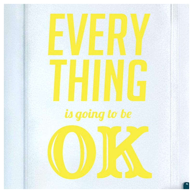 Wall Decal, Bright Yellow