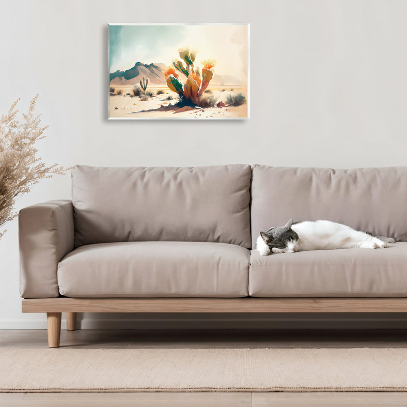 «Desert Dream at Sunrise», plaque murale par Titan Turner, H 13 po x l 19 po