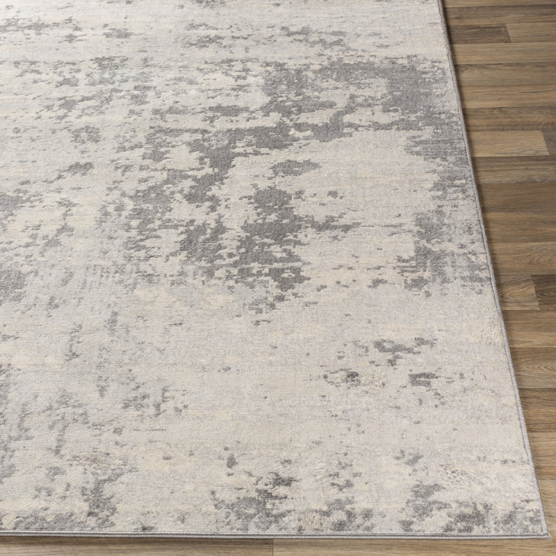 Tapis à motif abstrait tissé au métier mécanique Griffiths, Rectangle 6 pi 7 po x 9 pi 6 po