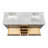 Cambridge Double Bathroom Vanity with Carrara Marble Top-88398658