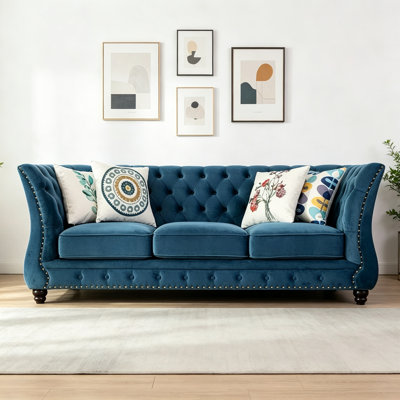 American Retro Classic Design Three-seater Sofa