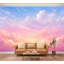 Papier peint adhésif auto-adhésif à motif de nuages arc-en-ciel amovible pour chambre à coucher H 100 po x l 144 po