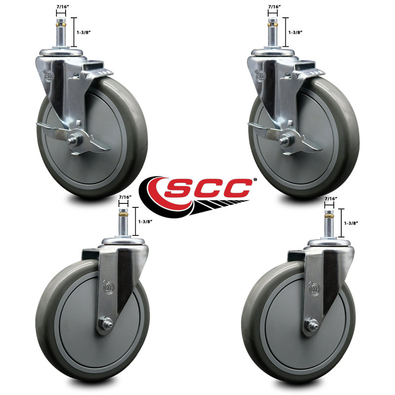 Swivel Grip Ring Stem Caster