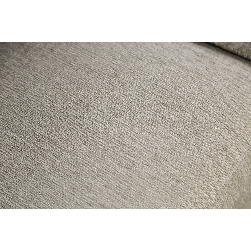 Canapé Mariano, Polyester taupe clair, Noir, H 40 po x l 91 po x P 38 po