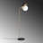 Modern Floor Lamp with Metal Body, Gold Finish, 14.6 x 11.8 x 54.3 inches | Base Plate Ø11.8 inches, 98.4-inch Cable | On/Off Switch, E27 Socket (Max 40W) | Elegant & Glamorous Lighting for Home Décor-250533988-250533991