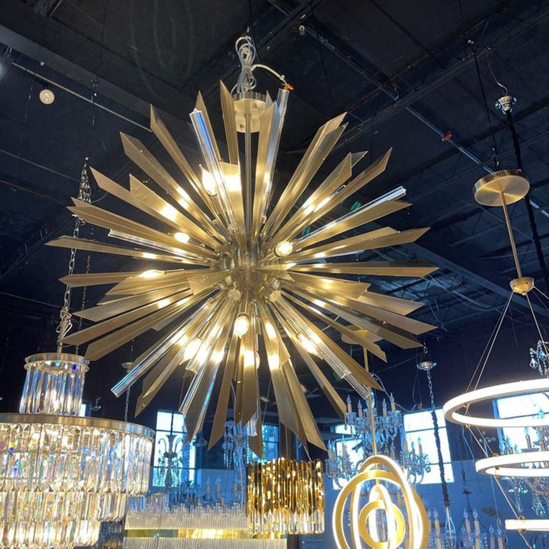 Lustre Bernadea, Cristaux de verre transparents