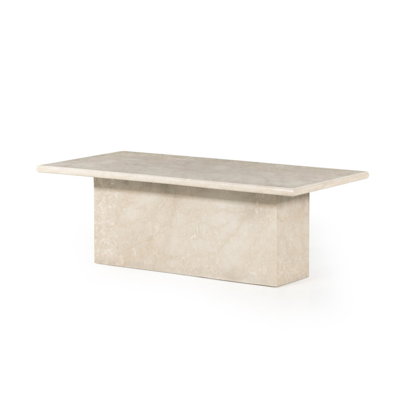 Arum Marble Coffee Table, Cream Marble