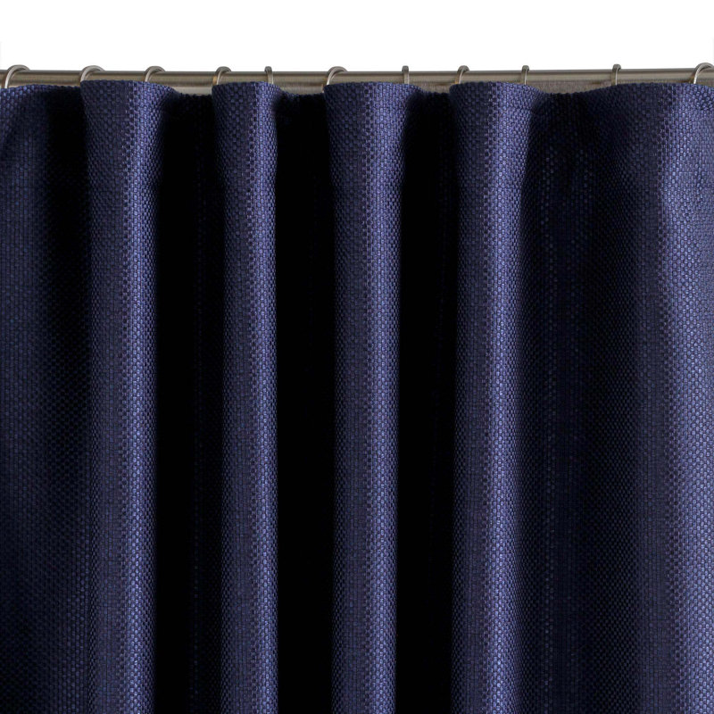 Coconut Semi Sheer Single Curtain Panel, 200 W x 280 D cm, Dark Night Blue