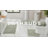 Hugo Premium 100% Cotton 2370 GSM 4-Piece Tufted Bath Rug Set with Non-Slip Spray Latex Backing, OEKO-TEX® Certified, Super Absorbent & Machine Washable, Navy-286268682-286268723