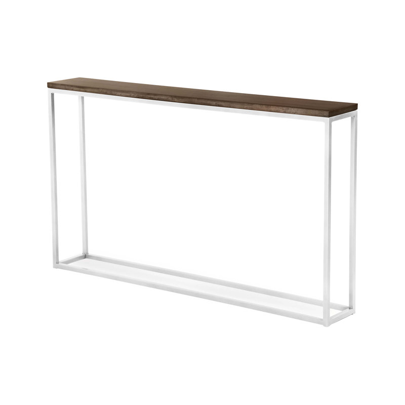 Chaplin 54'' W Solid Wood Console Table, Cashew, Glacier White