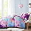 Édredon multicolore Tie Dye pour très grand / très grand lit, édredon à bordure passepoilée, coussin décoratif coloré imprimé très grand-127323293