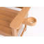 Banc minimaliste en bois de teck avec acier inoxydable 304