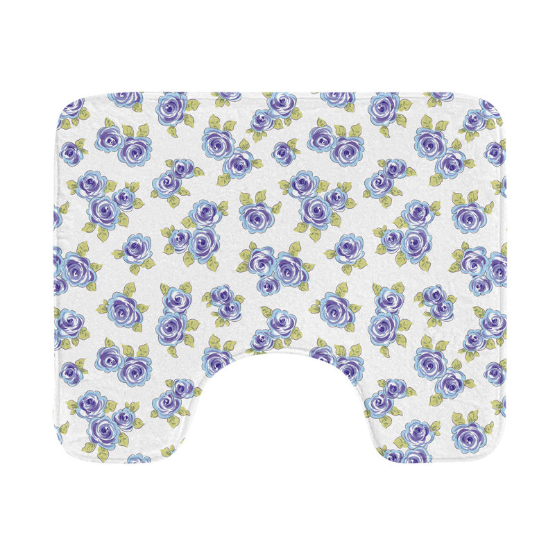 Tapis de salle de bain floral U