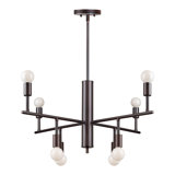 Lustre linéaire 8 lumières spoutnik modern Posey
