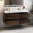 48 In. Double Sink Wall Mounted Bathroom Vanity With White Resin Top-104903849