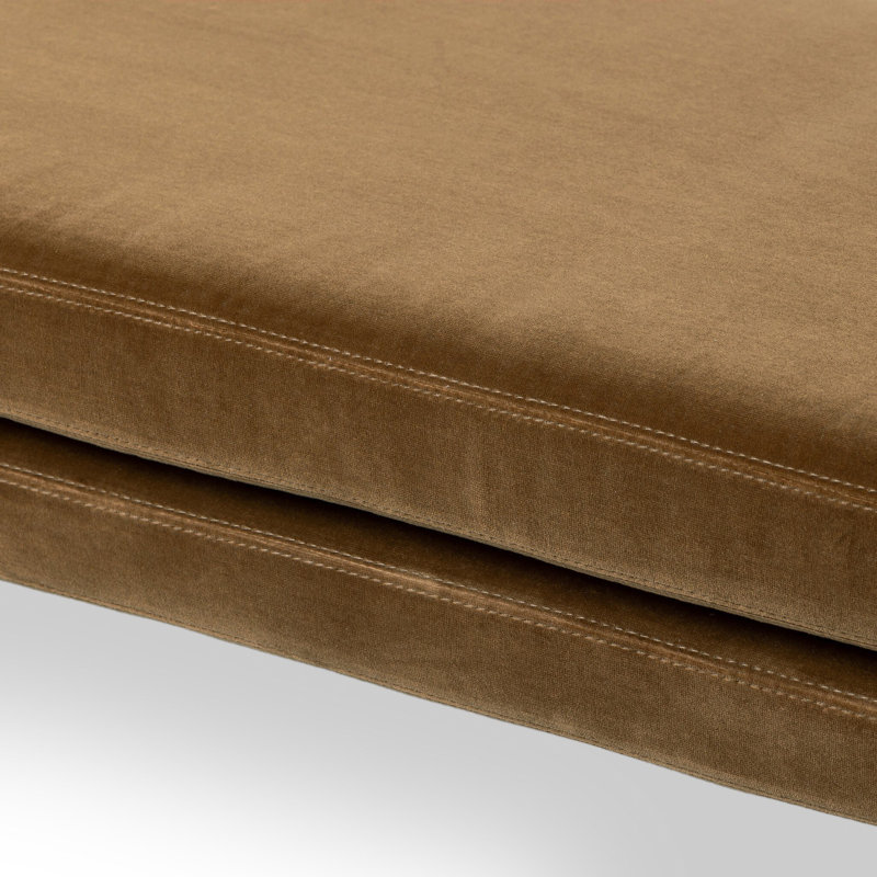 Serena Accent Bench, Surrey Ochre, 19" H x 70" W x 18" D