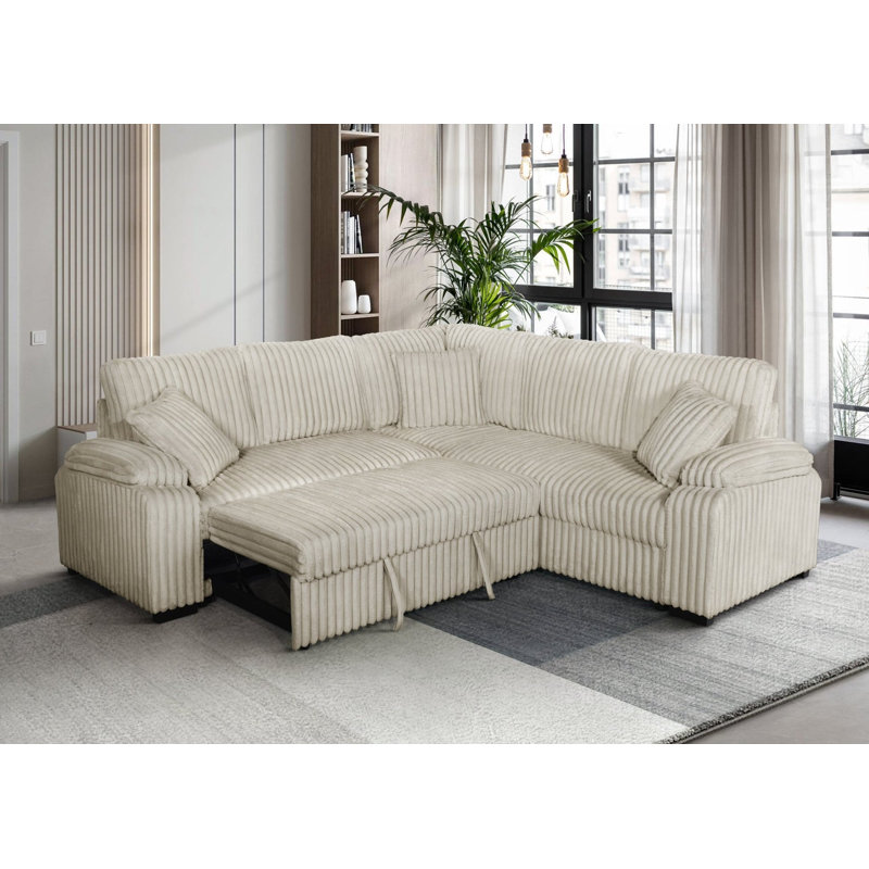Canapé modulaire Neeha, Tissu crème