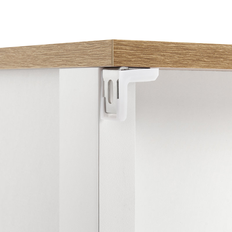 Commode 5 tiroirs avec boutons en bois massif