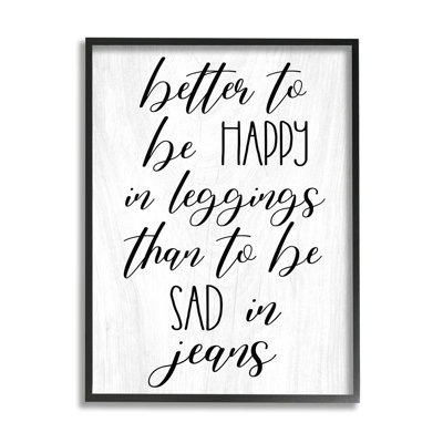 «Happy In Leggings», mode de calligraphie amusante
