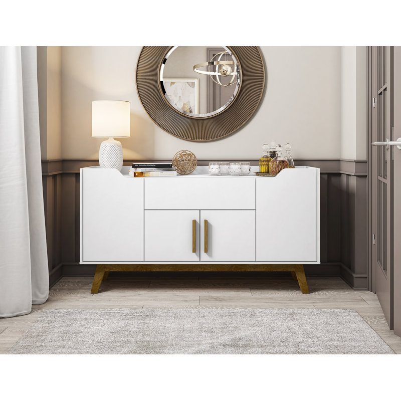 Buffet 1 tiroir 53,54 po Addie, Blanc
