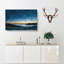 Moon Rising Over Lofoten - Wrapped Canvas-56637495